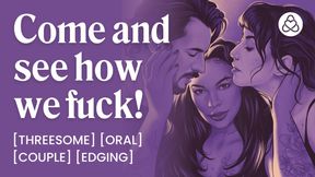 ASMR Audio Porn: Movie Night Turns into a Voyeur FFM Threesome Fuck - Teasing &amp; Pussy Licking - Erotic Audio Roleplay for Wo