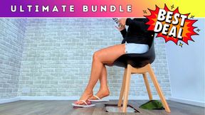 Flip Flop Glory Hole (246) - Ultimate Bundle - Footjob Shoejob Cock Ball Trampling Crush Foot Fetish Unaware Cumshot Cum - HUGE Discount!!!