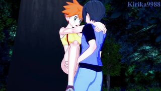 Misty (Kasumi) and I have intense sex in the park at night. - Pokémon Hentai