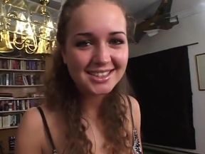 Curvy brunette gets her cunt licked by a dude