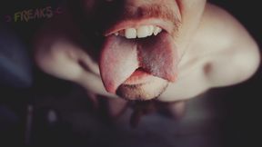 Tongue Split Fellate Job on Faux-cock