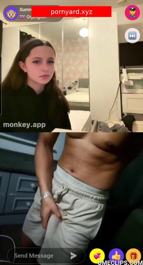 Teen flashes webcam in public setting