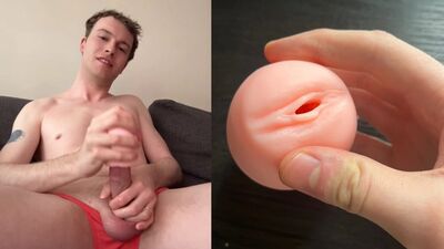 BLOND COLLEGE TWINK FUCKS WET TOY HOLE UNTIL HE CUMS