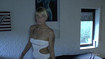 Sexy blonde and chubby nasty black haired girl creampie gangbang club mix up piss orgy