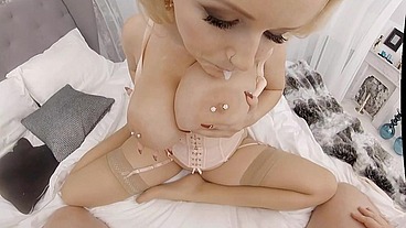 Big tits Angel Wicky wants your cock in her - converted from VR