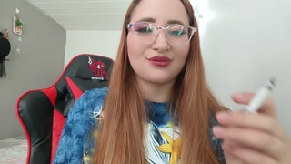 dangle on the side the cigarette