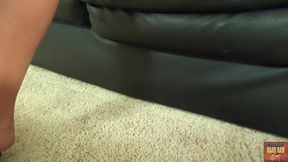 Curvy brunette gets her pussy fucked by bbc