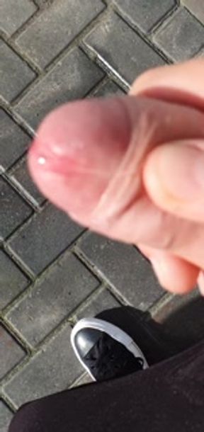 Foreskin POV Pulling and shoving 2 fingers into it !