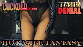 Cuckold Humiliation JOI: Seductive Femdom Tease in Sheer Lace and Leather