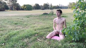 golf club winking naked