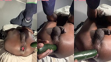 *MEMBERS ONLY* Railed by Zucchini Ass To Mouth - DJ ButtPussy