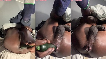 *MEMBERS ONLY* Railed by Zucchini Ass To Mouth - DJ ButtPussy