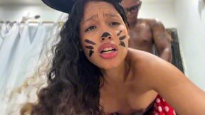 minnie mouse wanted to eat cheese but ended up eating a cock with her pussy fucked on halloween