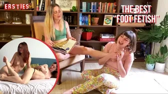 Sexy German amateur girls explore foot fetish with toe sucking and whipped cream