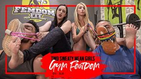 Nara and Charlotte make gym guys worship their smelly socks and sweaty feet (720 EN-sub) Foot Domination - Foot Gagging - Foot Fetish - Foot Smelling