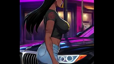 SHE TAKES A RIDE AND GETS HER BIG ASS CLAPPED