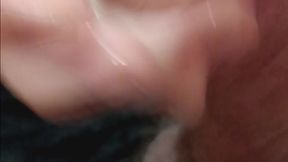 Stroking My Big Fat Cock To Move It On Over