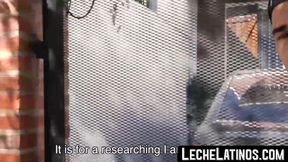 LecheLatinos.com - Latino's wild pickup sex ends with a raw fuck and a jizz-covered f