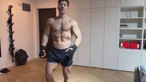 POV Boxing daddy facefucks you after beating