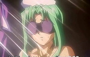 Tied hentai nurse intense strapon fucked