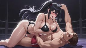 Mixed Wrestling Fantasies #1: Oil-Slicked Mixed Wrestling Domination Fantasy Roleplay