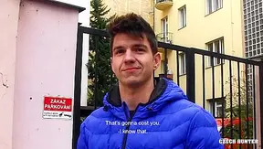 Czech Hunter ~ College Stud Cums Hard During Intense Bareback Anal