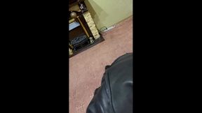 Men in Suit Suck Big Dick by Leather Biker in Motogear