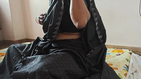 Teasing sexy housewife