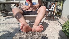 gianni ginestra smokes and shows his feet