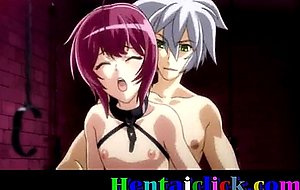 Tied up hentai gay twink gets hardcore fucked at night