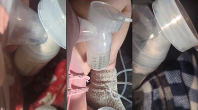 Pump, pump, and pump some more. HUGE LACTATING MILF TITS