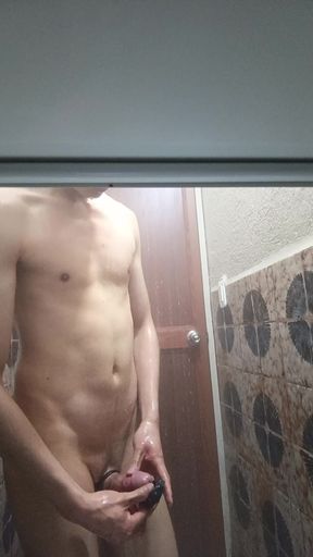 Stepmom leaves a sex toy for her son's huge penis.