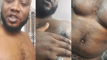 African Giantic erotic dance with broad chest and shoulders