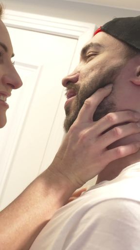 Personal trainer gives private lessons to guy at gym   Clip 1