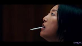 ”Alien Parasites - Sexy asian babe smokes & rides big white dick”