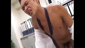 Asian Office Stud Takes Burning Blowjob Ride from Hung Coworker – 18+