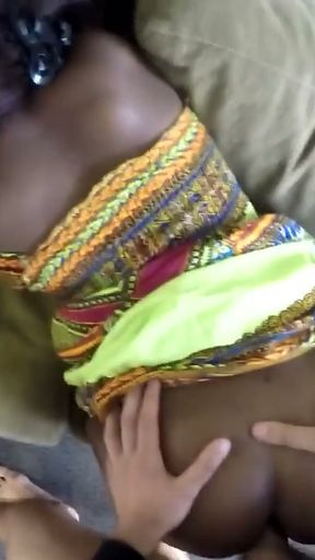 African Amateur Face Flooded With White Cum In Casting Sex Tape   Clip 2