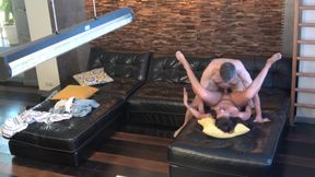 Real old man fucks his teen stepdaughter