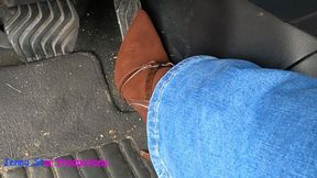 Hard Revving in my Brown Boots Foot View