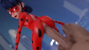 Lady Bug loves big cock and ass fuck in hardcore anime