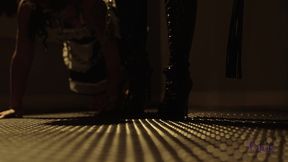 the aesthetic of pain: cinematic spanking and overstimulation - debuting ravena maze and louise jones