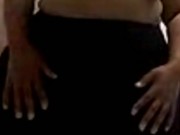 @candicenico Sexy Bbw Ebony milf striptease almost got cau