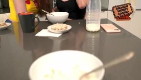 Paid Two Naughty Step Sisters and Creampied - Threesome Red Rock & Purple Bitch & Reislin Creampie