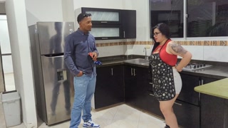 I go to a job interview to be a maid and I fuck my new boss Rioc