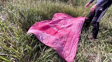 We found a secluded corner by the lake and had hard rough sex