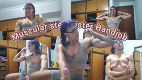 Muscle Step-Sister Handjob