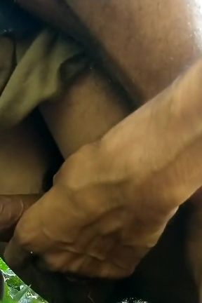 Hot Big Cock Handjob in Forest and Cumshot on Land