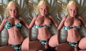 Intimate POV Moments with My Stunning Silicone Doll in a Flirty Bikini