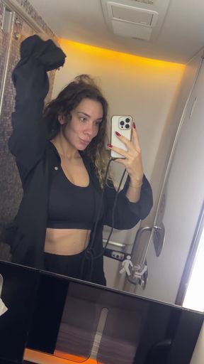 Amateur big-titted babe shows off her ass and tits on OnlyFans