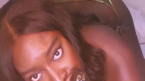 Sloppy BJ on BBC Dildo!